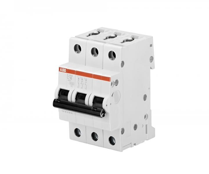 Jisti ABB S203-B10, 3-plov, 10A, charakteristika B, 6kA
