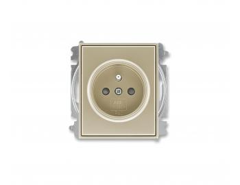 Z�suvka jednon�sobn� ABB Time 6619E-A06357 33, ochrann� kol�k, clonky - �ampansk�