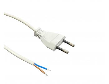 Flexo PVC nra 872071-3-1/2,5, 2x0,75, cnovanie, rovn ploch vidlica, biela - 2,5 m