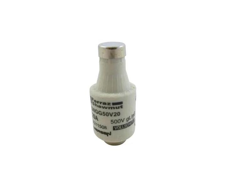 Pojistkov vloka Mersen A211508, vekos DII, gG, 20A, 500V - modr