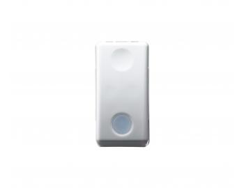 Modul tlaidla s vymenitenou neutrlnou oovkou Gewiss System GW20577, IP41, 1 modul, 16 AX - biely