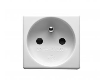 Zsuvka Gewiss GW20207, IP41, 250 V, 16 A - biela