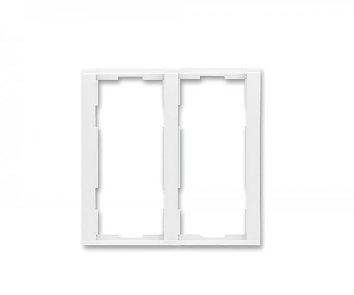 R�m�ek pr�stroja 2x dvojn�sobn� ABB Element-Time 3901F-A00222 03 - biela