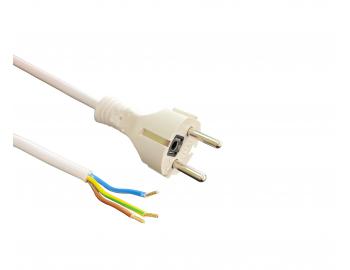 Flexo PVC nra 863109-3-56/3, 3Gx1, dutinky, rovn vidlica, biela - 3 m