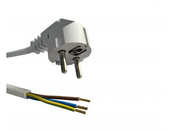 Flexo PVC nra 863107-3-53/3, 3Gx1, dutinky, uhlov vidlica, biela - 3 m