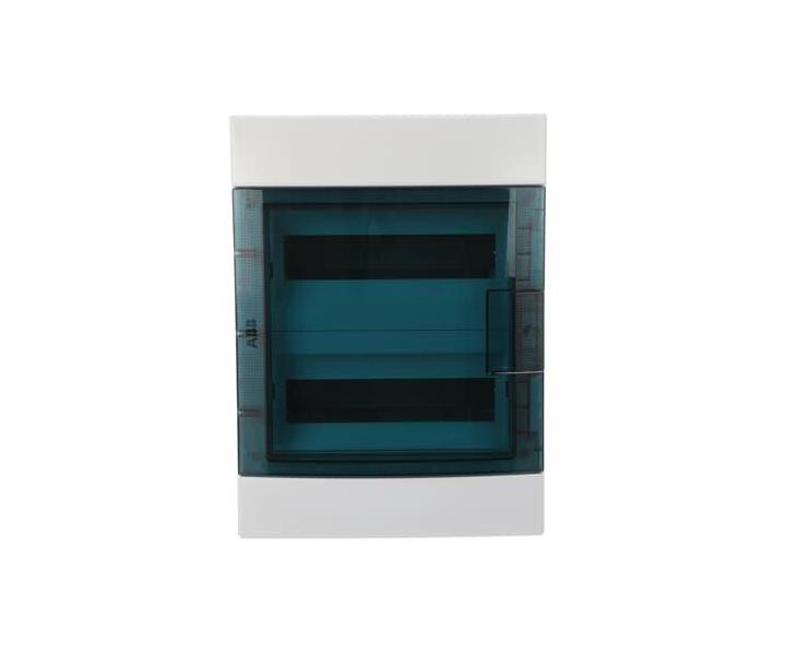 Rozvodnica nstenn, 24 modulov, plastov priehadn dvierka, krytie IP65, rada Mistral65, vrtane svoriek N+PE (21 + 21) ABB 1S