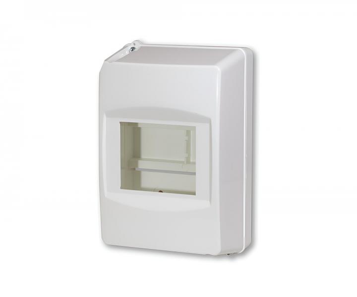 Kryt isti�a zkosen� YERLI �RETIM CP 01034, IP40, 3-4 moduly - biela