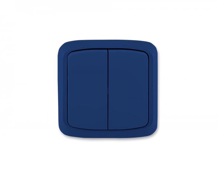 Prep�na� dvojit� kompletn� ABB Tango 3558A-05940 M, IP44, radenie 5 - tmavomodr�