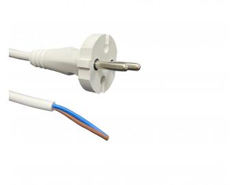 Flexo PVC nra 862101-3-1/3, 2x1, rovn vidlica, biela - 3 m