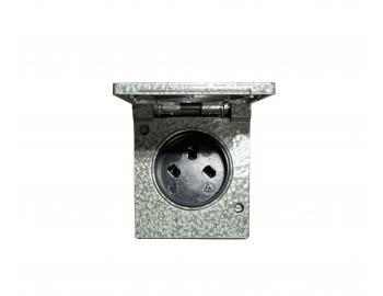 Z�suvka s ploch�mi kontaktmi jednon�sobn� kovov� ABB C1, IP44, 110 V - �ed�