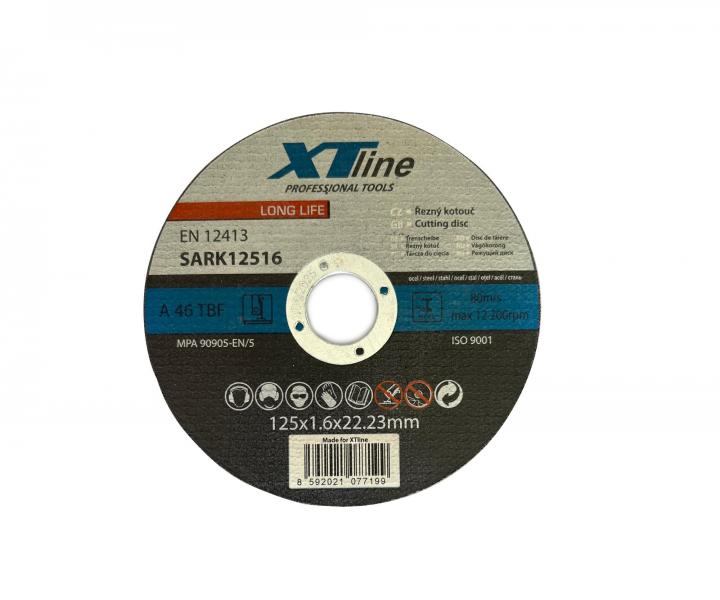 Rezac kot na oce XTline Sark 12516, 125 x 1,6 x 22,2