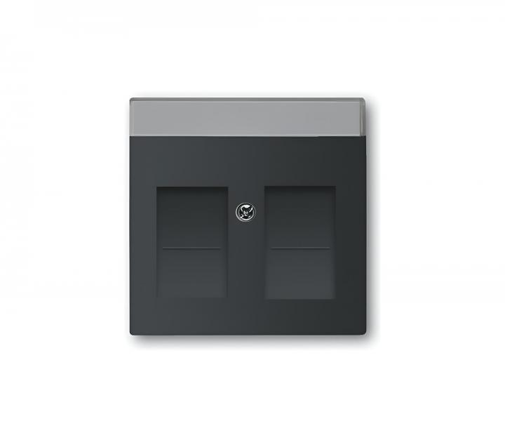 Kryt z�suvky komunika�n� ABB Future 2CKA001710A3910 - mechov� �ierna