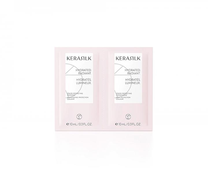 Hydratan ampn a kondicionr pre farben vlasy Kerasilk Color Protecting - 2 x 10 ml (bonus)