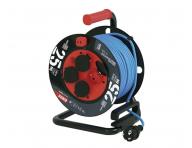 Poasie odoln predlovac kbel na bubne Emos P08525W, 4x zsuvka, 230 V, 1,5 mm2, modr, 25 m