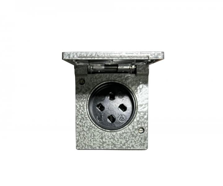 Z�suvka jednon�sobn� kovov� ABB 5515-6750, IP44, 380 V - �ed�