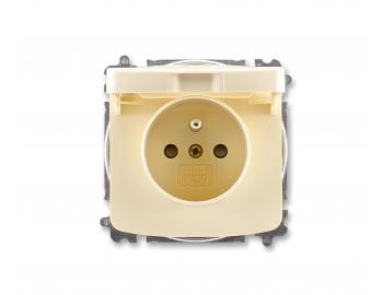 Z�suvka jednon�sobn� ABB Tango 5519A-A02397 C, IP40, bez�roubov�, v��ko - slonov� kos�