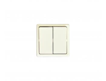 Spna kompletn dvojit ABB Classic 3553-51289 B2, radenie 6+1 - biely