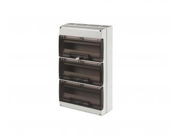 Rozvodnica na omietku Scame Domino 672.5048 IP66, 48 modulov, 328x550x140 mm