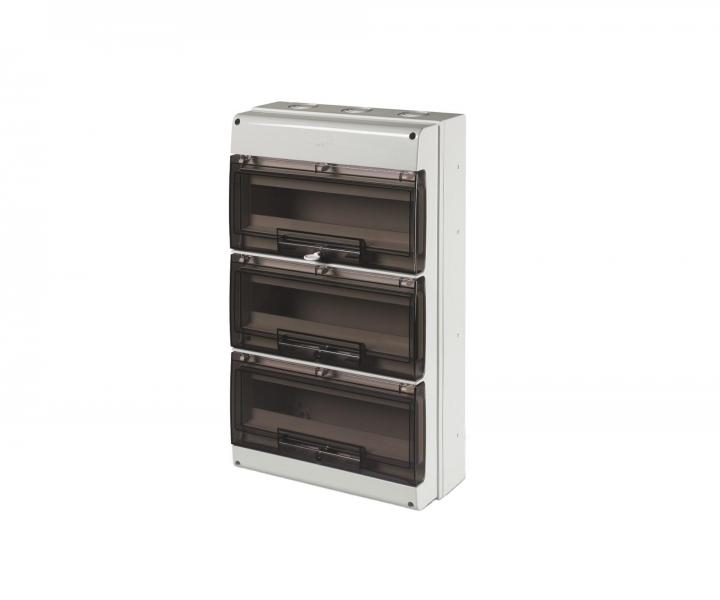 Rozvodnica na omietku Scame Domino 672.5048 IP66, 48 modulov, 328x550x140 mm