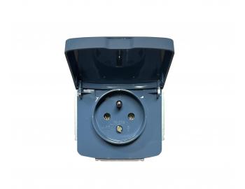 Z�suvka jednon�sobn� s v��kom ABB Tango 5518A-A2389 M2 - svetlomodr�