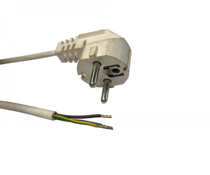 Flexo PVC nra 863157-3-54/5, 3Gx1,5, dutinky, uhlov vidlica, biela, 5 m - II. akos - zneisten