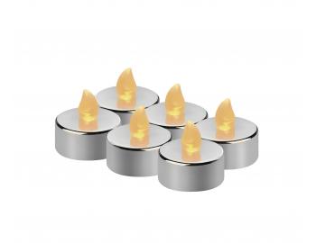 LED dekorcia ajov svieka Emos DCCV12, CR2032, strieborn, vntorn, vintage - 1 ks
