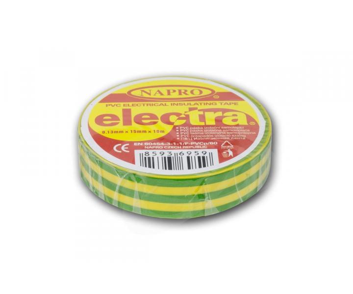 Izolan pska Napro electra PVC 0,13 mm x 15 mm x 10 m, zeleno-lt