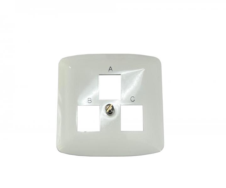 Kryt zsuvky trojnsobn telefnny ABB Tango 5013A-A120 B - biela