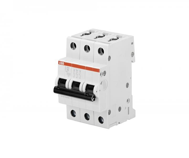 Jisti ABB S203-B20, 3-plov, 20A, charakteristika B, 6kA