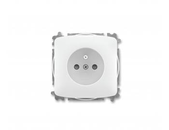 Z�suvka bez�roubov� jednon�sobn� ABB Tango 5519A-A02357 B, s clonami - biela