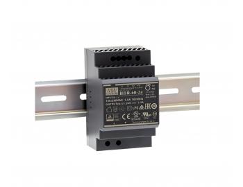 Spnan zdroj na DIN litu Mean Well HDR-60-24, 24V/DC, 2,5 A, 60 W