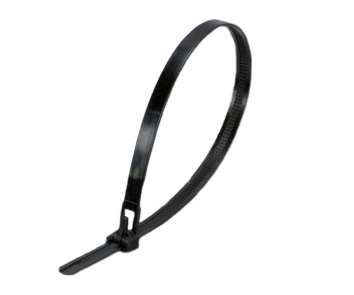 Sahovac rozdeovac psik plastov masvny ierny Wapro WT-RAH-300HDB 303x7,6 mm - 100 ks
