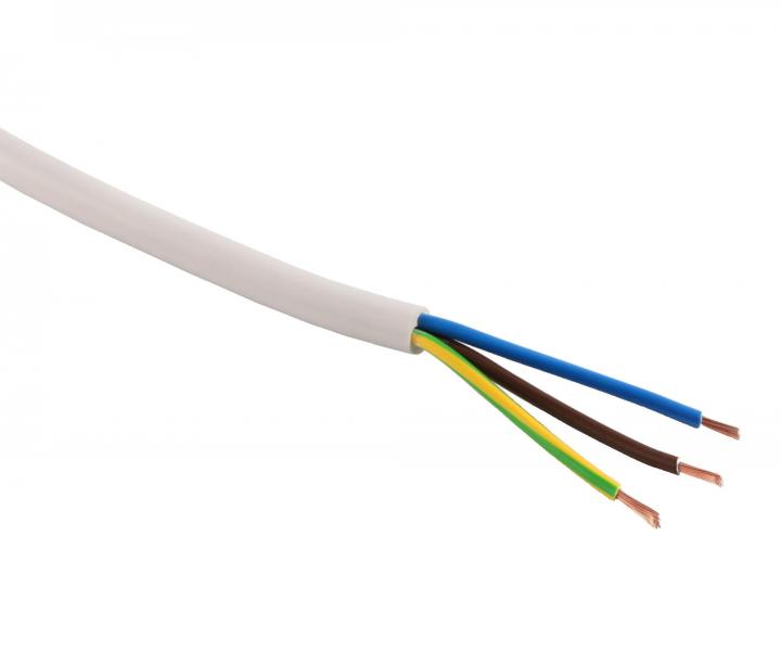 Kbel CYSY H05VV-F 3Gx1,5 Prysmian, biely