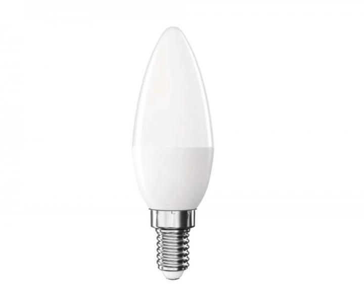 LED iarovka svieka Emos Classic E14, 6,5 W (60 W), tepl biela