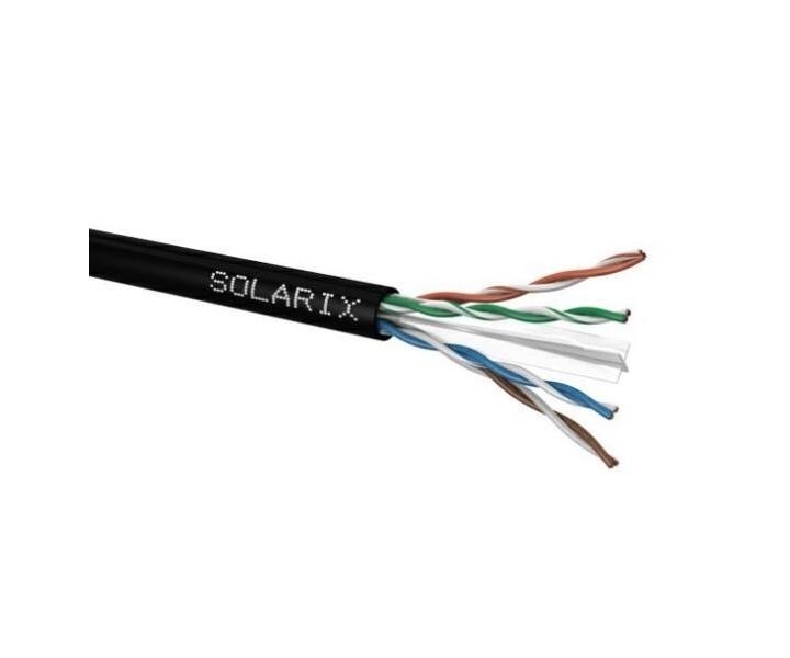 Dtov kbel CAT6 UTP-PE 5E Fca 27655193 Solarix ierny vonkaj