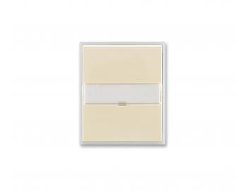 Kryt spnaa s popisovm poom ABB Element-Time 3558E-A00610 21 - slonov kos/adov biela