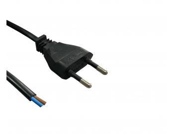 Flexo PVC �n�ra 872071-1-1/2, 2x0,75, rovn� vidlica, �ierna - 2 m