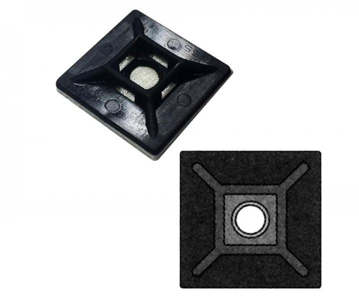 Samolepiaca prchytka pre sahovac psik ierna Wapro M-AS-28BK 28,6x28,6 mm - 100 ks