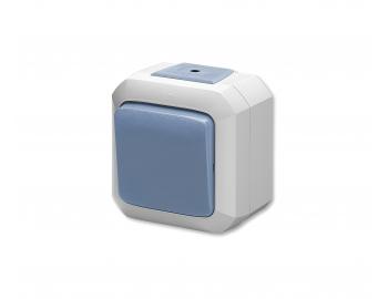 Prepna striedav ABB 3558N-C06510 M, IP44, radenie 6 - modr