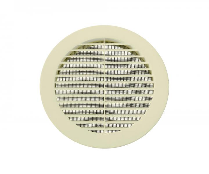 Vetracia mrieka Vents MV125 bVs, priemer 125, pevn alzia, biela - II. akos - zaltnut plast