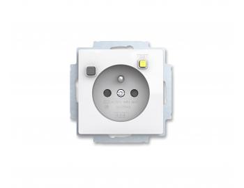 Z�suvka jednon�sobn� bezpe�nostn� ABB Zoni 5526T-A02369 500, pr�dov� chr�ni� FI-DOS - biela