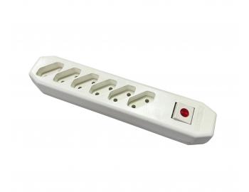 �es�n�sobn� z�suvka s vyp�na�om ABB 5547-2004 B, 250 V, 16 A, 2-p�l - biela