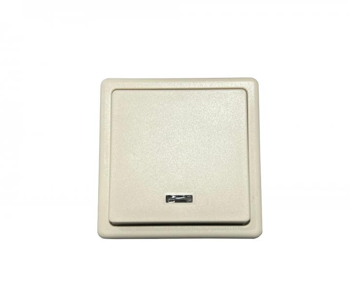 Sp�na� kompletn� ABB Classic 3553-21289 B2, radenie 1, signaliza�n� di�dov� �iarovka - tlmen� biela