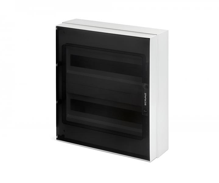 Rozvodnica na omietku Scame Ikona 679.2036.4, IP66, 36 modulov (2x18), 424x460x140 mm