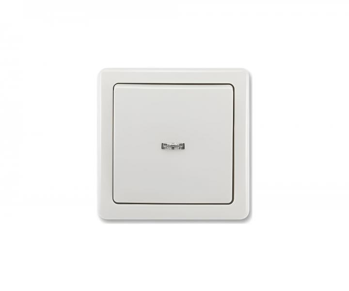 Sp�na� dvojp�lov� kompletn� ABB 3557G-C02342 S1, s priezorom - svetlosiv�