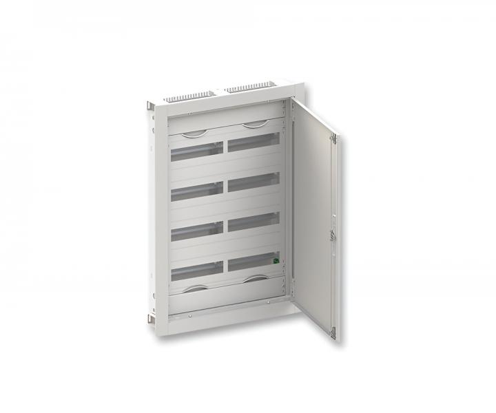 Rozvodnica oceoplechov pre zapusten mont ABB CU25R, IP 30, 96 modulov (4x24)