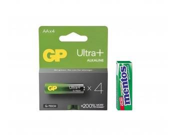 Alkalick batria GP Ultra Plus AA (LR6) - 4 ks + uvaky Mentos zadarmo
