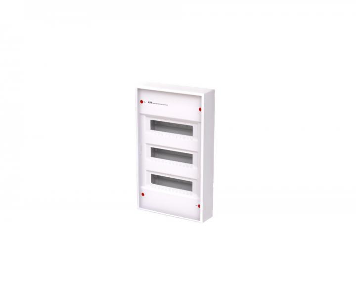 Rozvodnica na omietku ABB AK636E3, IP30, 36 modulov (3x12) - bez dvierok