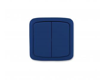 Prep�na� dvojit� kompletn� ABB Tango 3558A-05940 M, IP44, radenie 5 - tmavomodr�