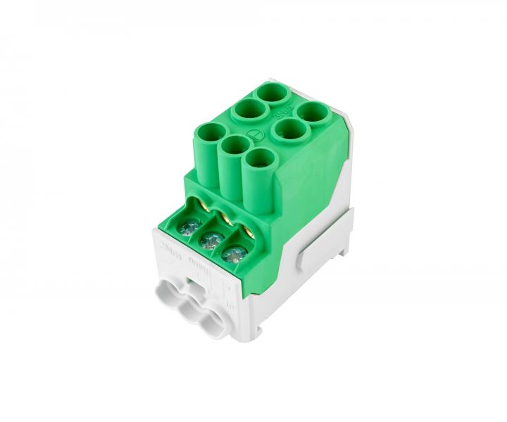 Distribun blok Hora eTec UVB 100 PE, 100 A, 690 V, 1-pl - zelen